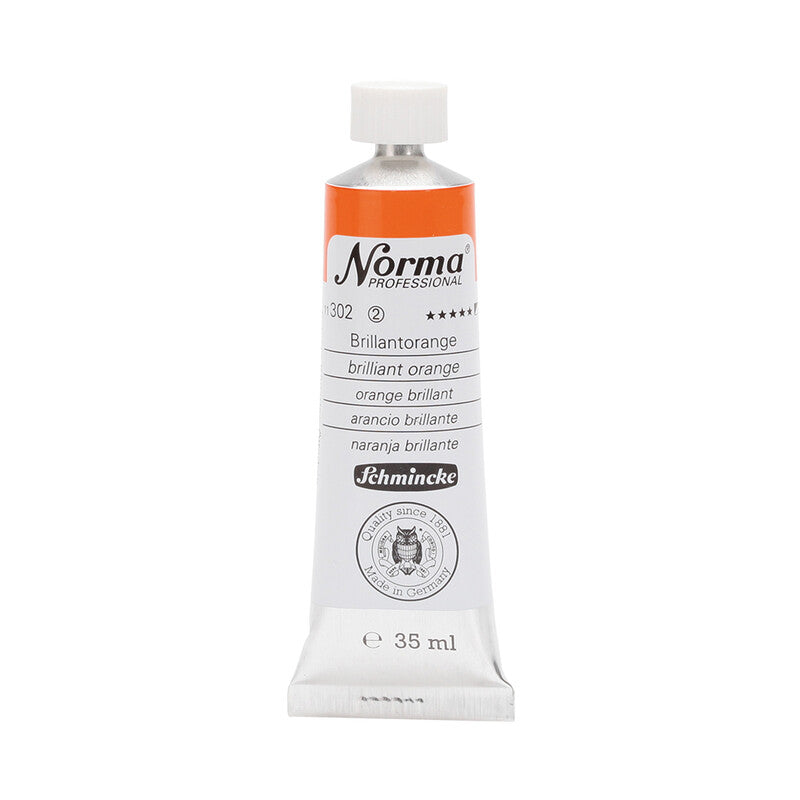 Маслени бои Schmincke Norma Professional 35 ml – 302 Брилијантна портокалова