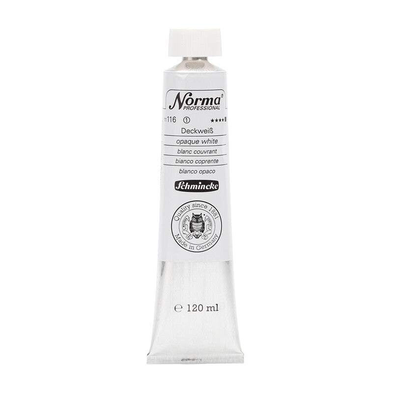 Маслени бои Schmincke Norma Professional 120 ml – 116 Непроѕирна бела