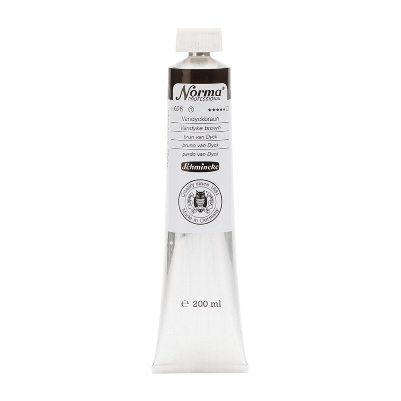 Маслена боја Schmincke Norma Professional 200 ml – 626 Ван Дајк кафеава