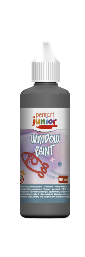 Контура за стакло Pentart 80 ml - црна