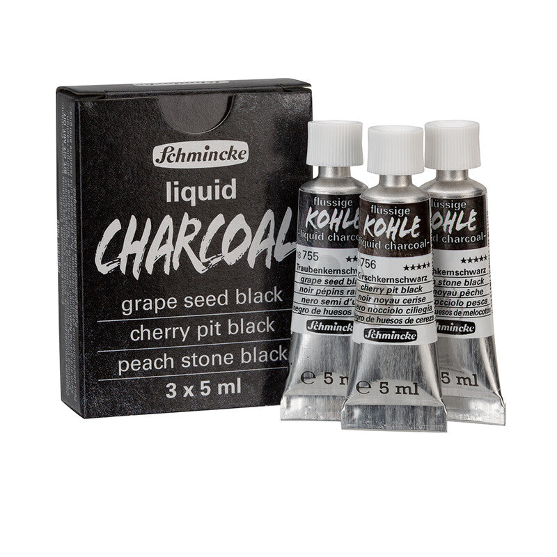 Течен јаглен Schmincke Trio liquid charcoal