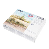 Дрвен сет акварелни бои Schmincke HORADAM Super Granulation – 50 x 1/2 коцка