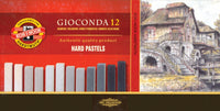 8122G Маслени пастели GIOCONDA HARD 12бр. 7x7mm- сиви нијанси