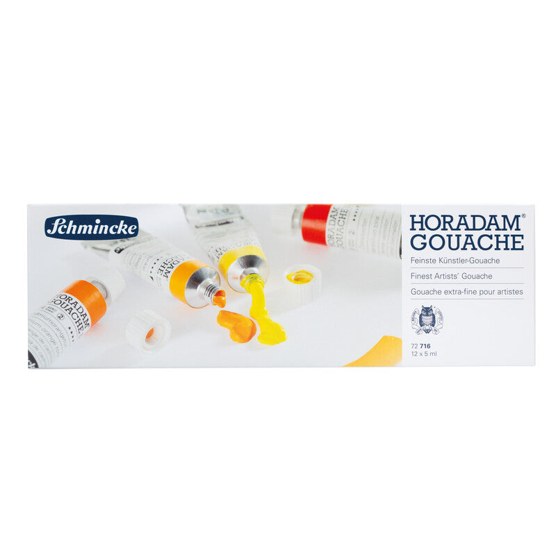 Гваш бои Schmincke HORADAM во метална кутија, 12 x 5 ml