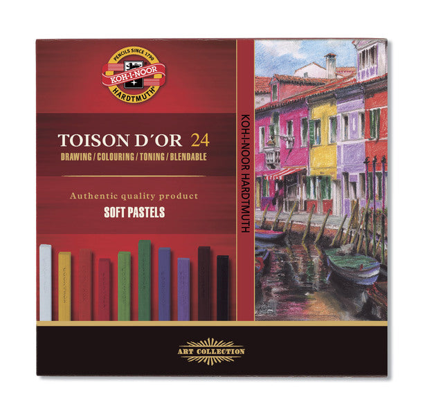 8584 Суви пастели 7x7- 24бр TOISON D OR SOFT