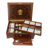 Дрвена кутија Schmincke MUSSINI, 37 x 35 ml + прибор