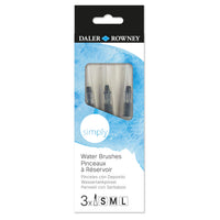 DALER ROWNEY Simply сет празни водени четки 3 пар.