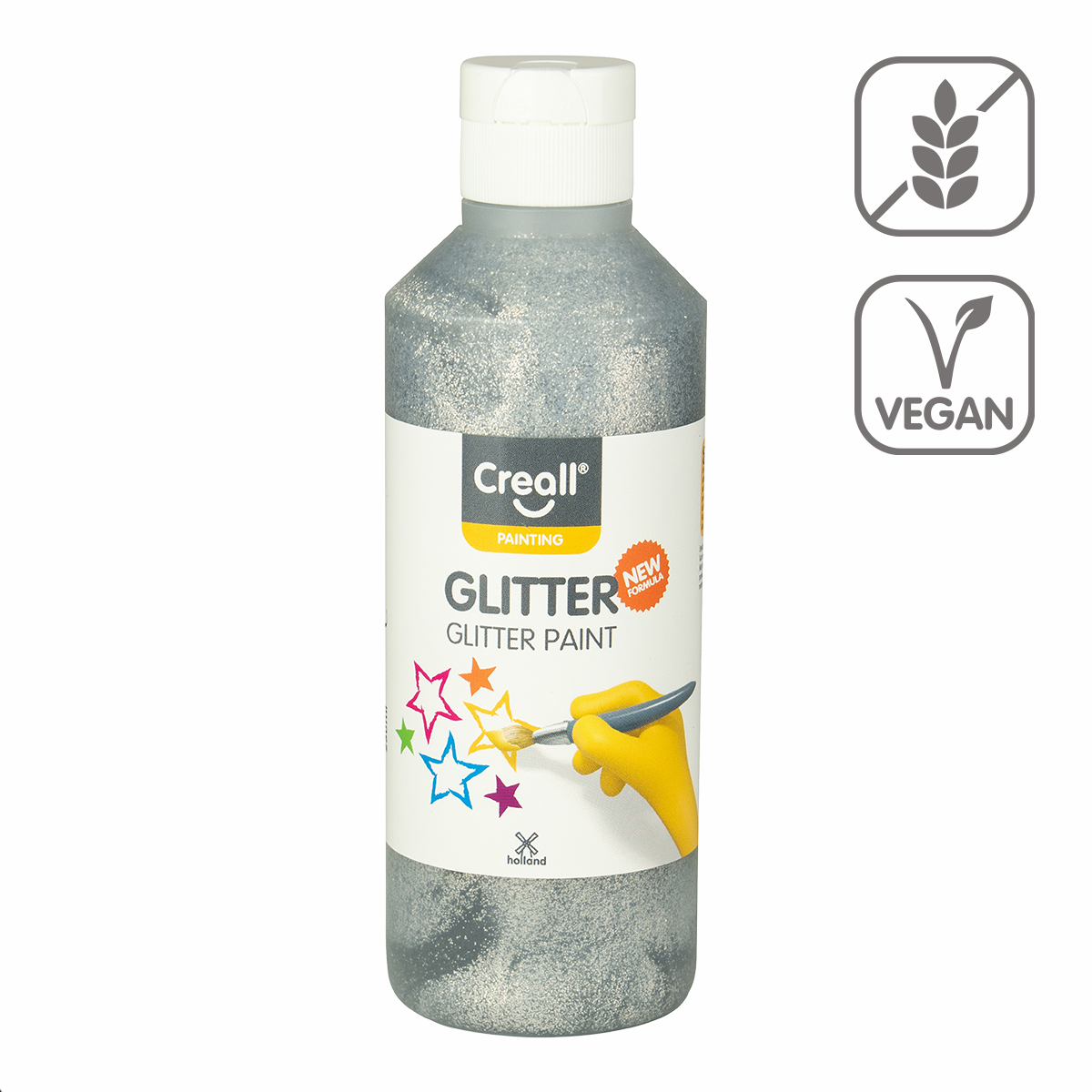 Светкава боја Creall Glitter 250 ml - сребрена