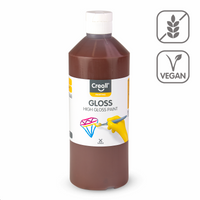 Сјајна поливинилна боја Creall Gloss 500 ml – темнокафеава