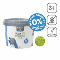 Песок за моделирање Creall Play it! 750 g во кофичка – жолта