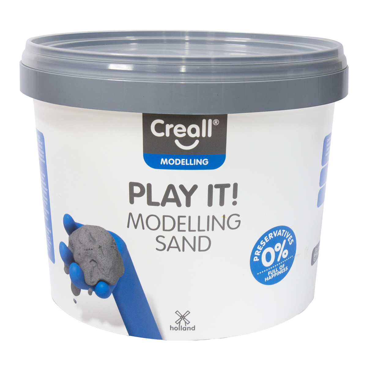 Песок за моделирање Creall Play it! 750 g во кофичка
