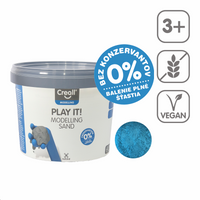 Песок за моделирање Creall Play it! 750 g во кофичка – сина