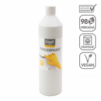 Боја за сликање со прсти Creall - 750 ml – бела