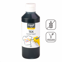 Боја за текстил Creall Tex 250 ml – црна