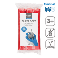 Глина за моделирање Creall Super Soft 500 g – црвена