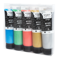 Creall сет акрилни бои Studio acrylics, 5 x 120 ml, микс