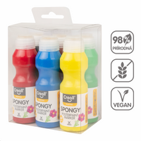 Сет темперни бои со сунѓерче Creall Spongy – 6 × 70 ml