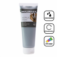 Акрилна боја Molenaer 250 ml – сребрена