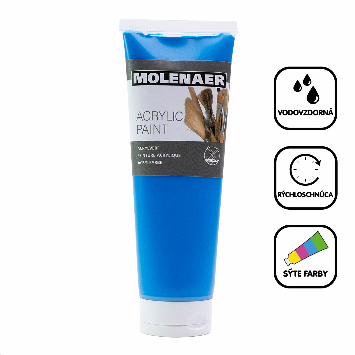 Акрилна боја Molenaer 250 ml – сина