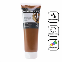 Акрилна боја Molenaer 250 ml – кафеава