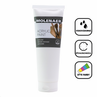 Акрилна боја Molenaer 250 ml – бела
