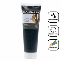 Акрилна боја Molenaer 250 ml – црна