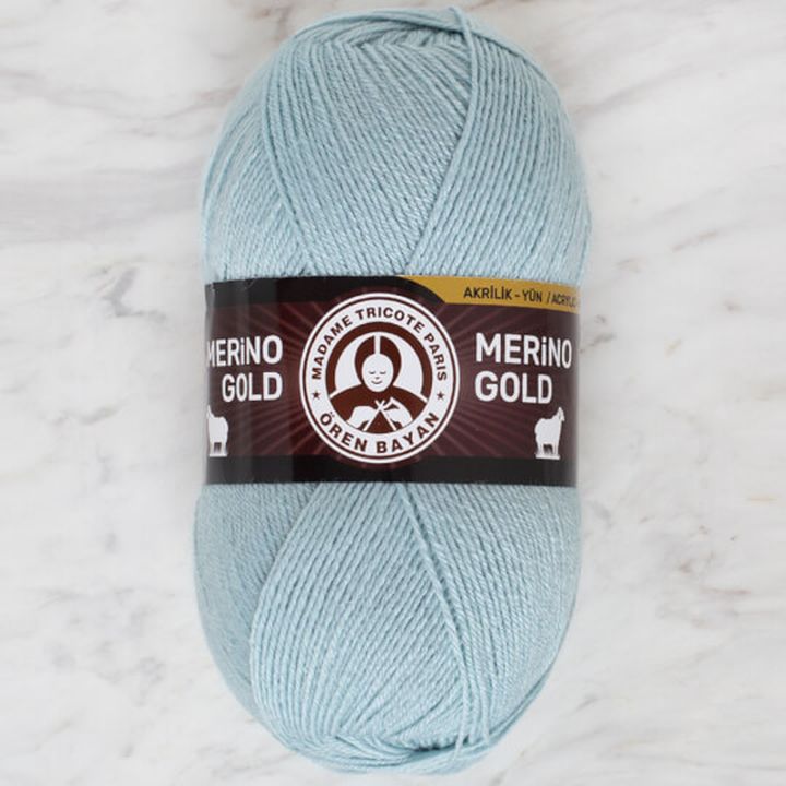 Предиво за плетење Madame Tricote Paris Merino Gold 100 g – светло сина