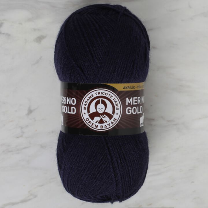 Предиво за плетење Madame Tricote Paris Merino Gold 100 g – поморска сина