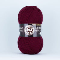 Предиво за плетење Madame Tricote Paris Merino Gold 100 g – бордо