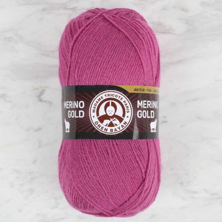 Предиво за плетење Madame Tricote Paris Merino Gold 100 g – розова