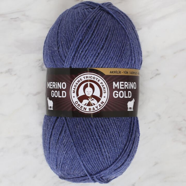 Предиво за плетење Madame Tricote Paris Merino Gold 100 g – темно сина