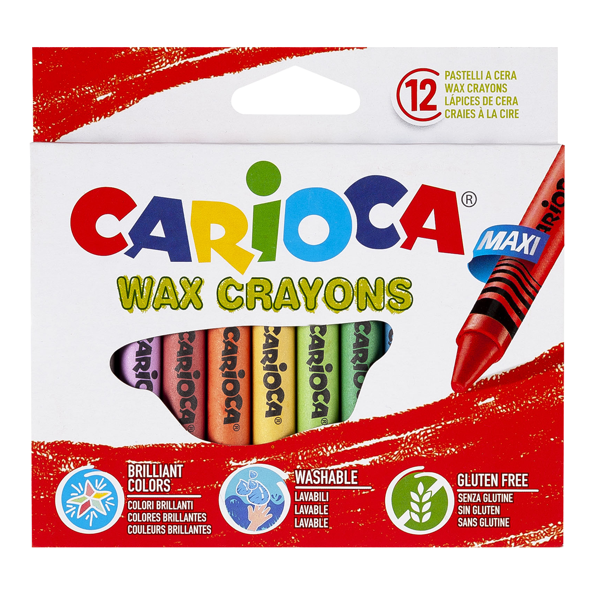 Carioca восочни боички Maxi, 12 пар.