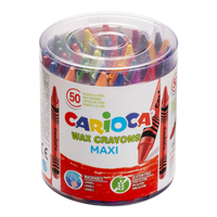 Carioca Maxi восочни боички, 50 пар.