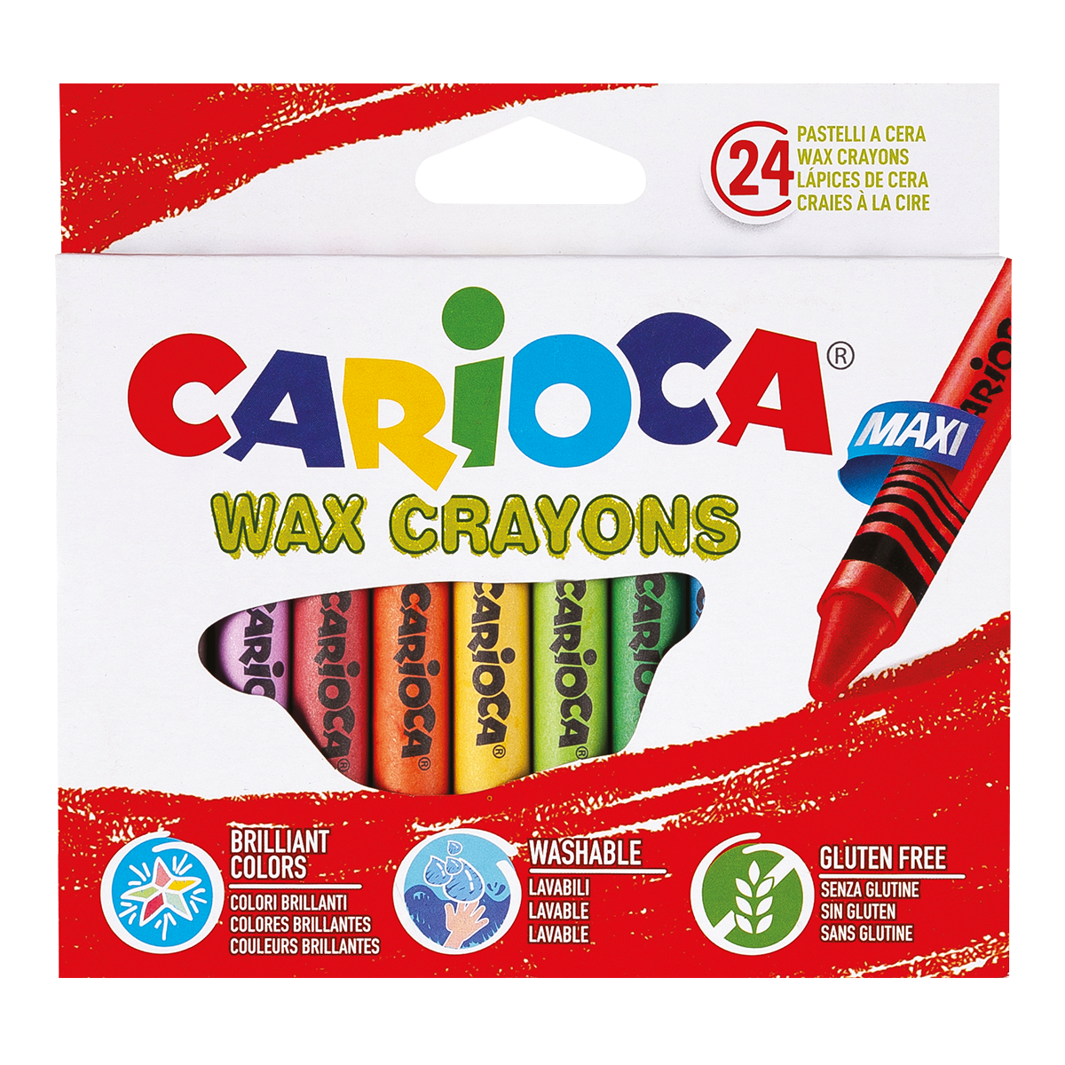 Carioca восочни боички Maxi, 24 пар.