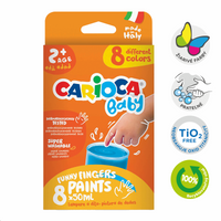 Бои за прсти Carioca Baby 2+, 8 × 50 ml