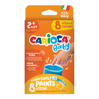 Бои за прсти Carioca Baby 2+, 8 × 50 ml