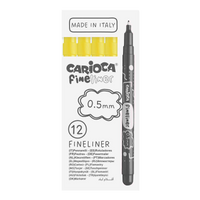 Тенки лајнери Carioca Fineliner 0,5 mm – 12 пар.