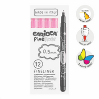 Тенки лајнери Carioca Fineliner 0,5 mm – 12 пар. – лосос