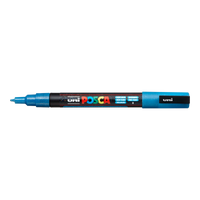 Posca маркер PC-3ML, 0,9 1,3 mm, со сјај – светлосина (L8