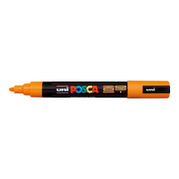 Posca маркер PC-5M, 1,8 - 2,5 mm, светло жолта (3)