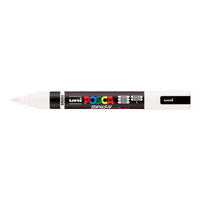 Posca акрилен маркер PC-5BR, 1 - 4 mm, бела
