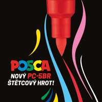 Posca маркер PC-5BR, 1 - 4 mm, жолта