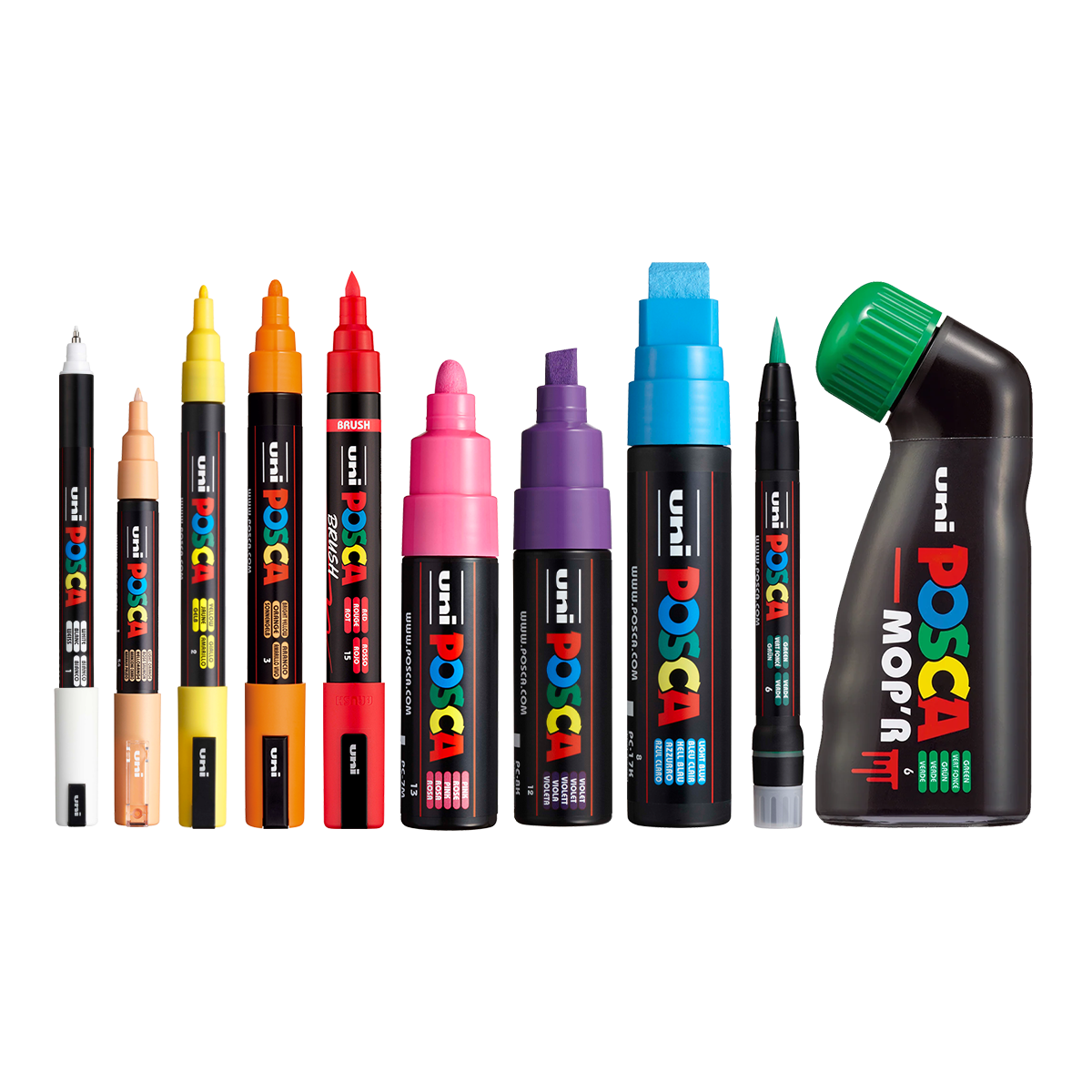 Акрилен маркер Posca PC-5M, 1,8 – 2,5 mm, небесно сина (48)