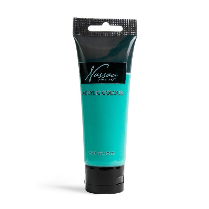 Акрилна боја на Nassau Fine Art во туба од 75 ml – turquoise
