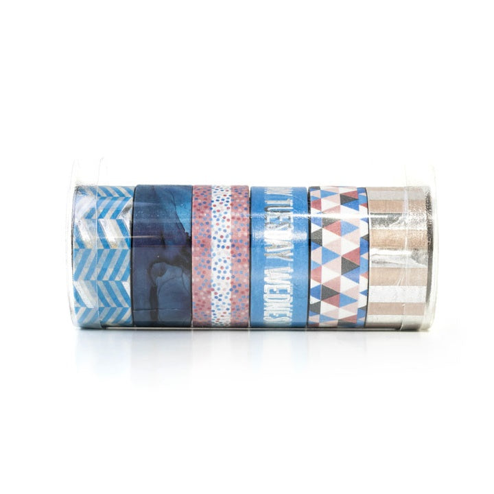 Сет ленти за washi 6 x 2,5 m – сина
