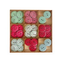 Дрвени копчиња Craft Sensations 36 парчиња – сет 3