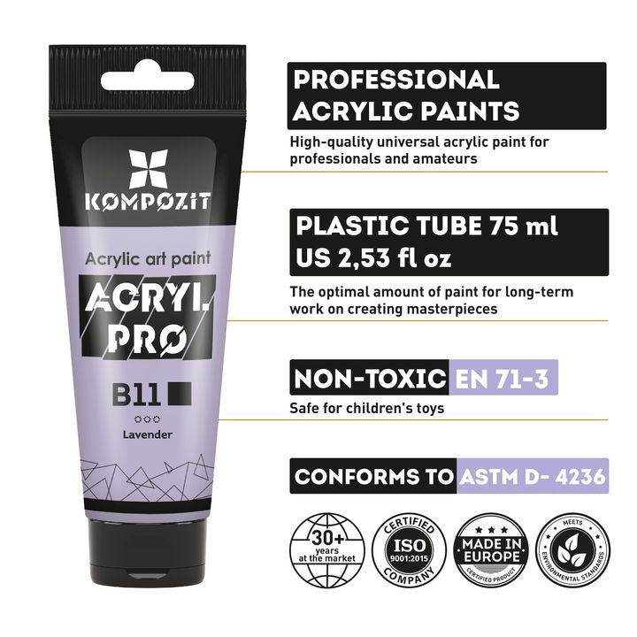 ACRYL PRO Композитен пастелен акрилен сет за бои - 4