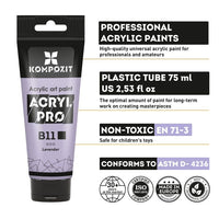 ACRYL PRO Композитен пастелен акрилен сет за бои - 4