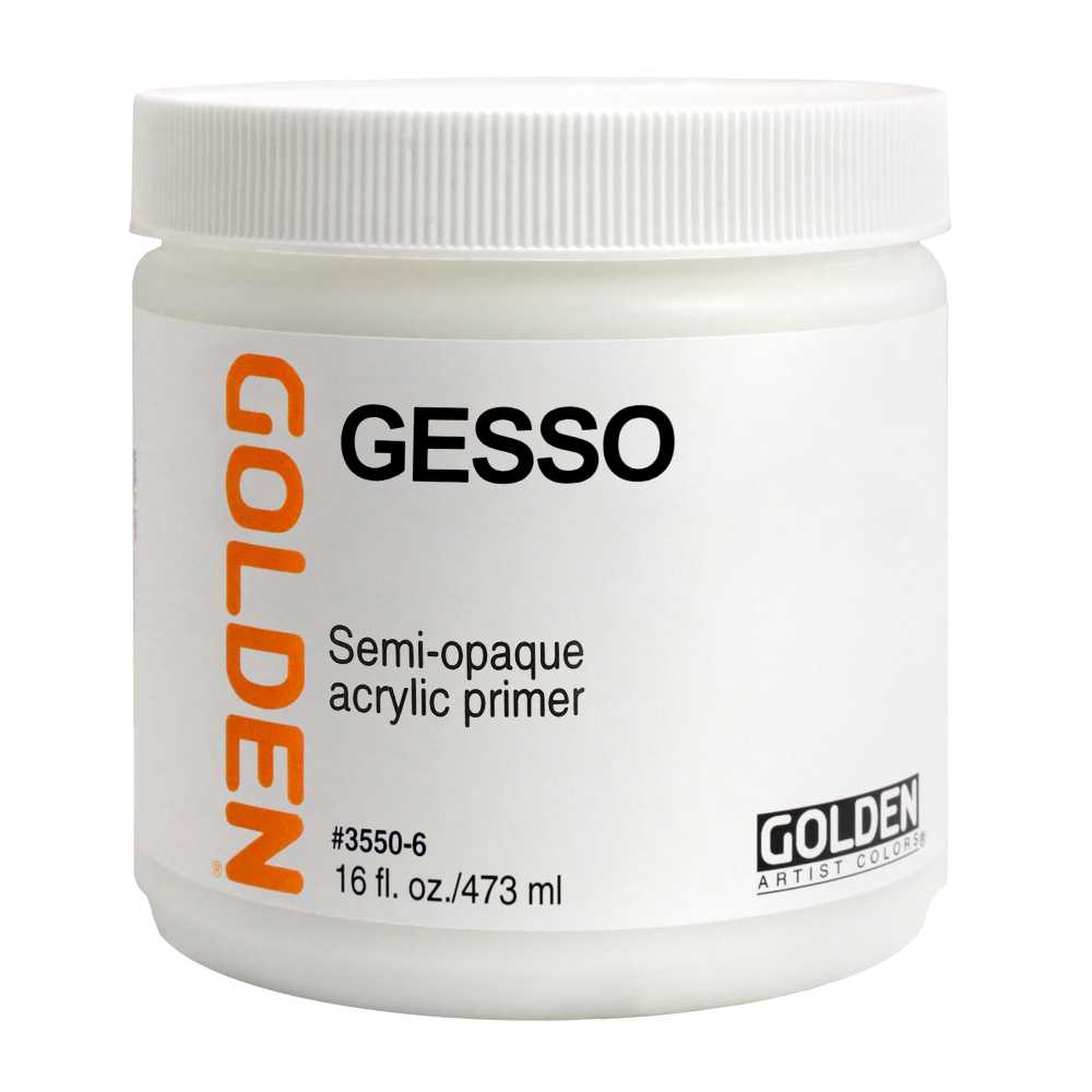 Акрилен гесо прајмер GOLDEN Gesso бел основен премаз