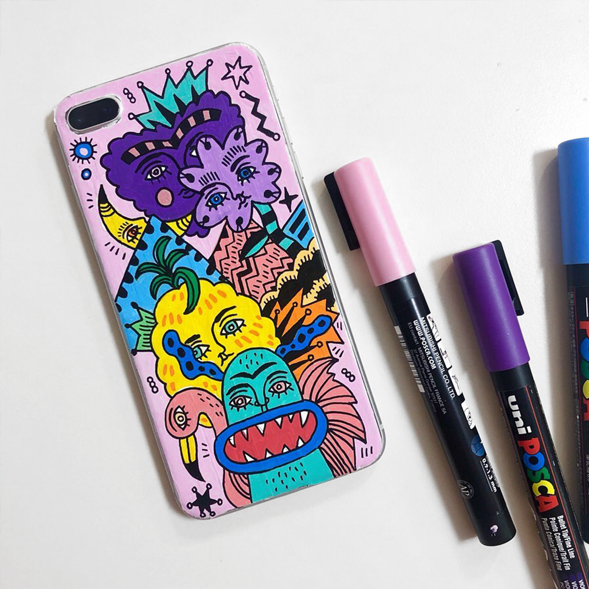 Акрилен маркер Posca PC-5M, 1,8 – 2,5 mm, беж (45)